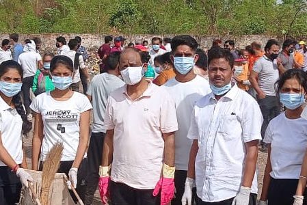Swachata-abhiyan-dr-naidu-sir Swachhata Abhiyan at Dump yard Gondia
